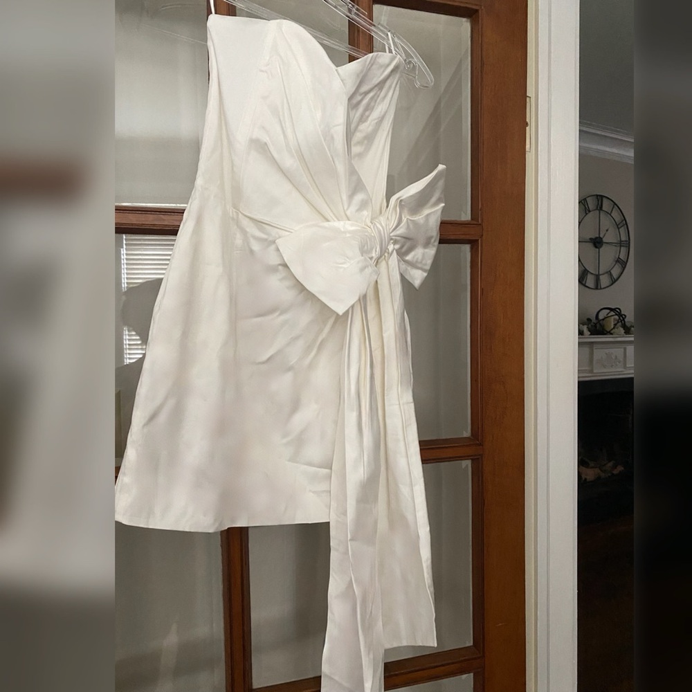 Short wedding dress, reception, bachelorette party, engagement, or bridal shower
